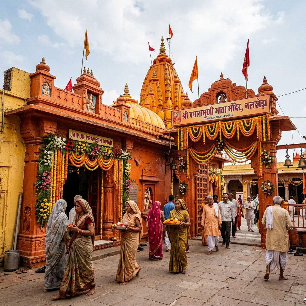Maa Baglamukhi Temple, Nalkheda, Madhya Pradesh
